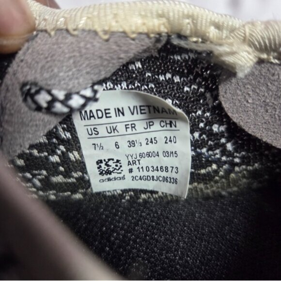Adidas Yeezy Black and White Knit Sneakers - Picture 10 of 14